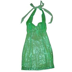 Lucy In the Sky, Small, Green Sequence Dress